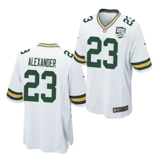 Green Bay Packers Jaire Alexander #23 White 100th Anniversary Game Jersey
