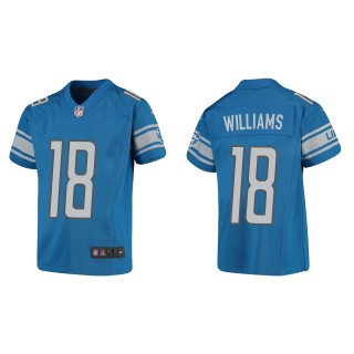 Jameson Williams Youth Detroit Lions Blue Game Jersey