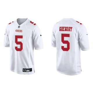 Jersey 49ers Randy Gregory Fashion Game Tundra White
