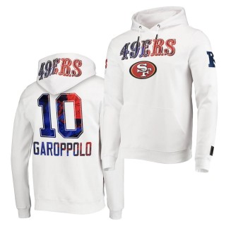 49ers 2021 Independence Day Hoodie Jimmy Garoppolo White Americana