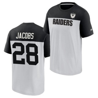 Josh Jacobs Raiders T-shirt Gray Fan Gear