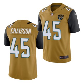 K’Lavon Chaisson #45 Jacksonville Jaguars Gold Color Rush Limited 2020 NFL Draft Jersey