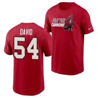 Lavonte David Buccaneers T-shirt Red Fire the Cannons