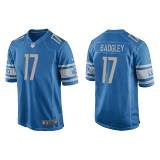 Men's Detroit Lions Michael Badgley Blue Game Jersey