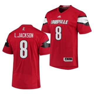 Lamar Jackson Jersey College Football Louisville Cardinals Red