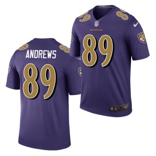 Baltimore Ravens #89 Mark Andrews Purple Color Rush Legend Jersey