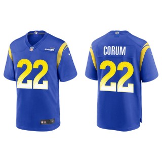 Rams Blake Corum Royal Game Jersey