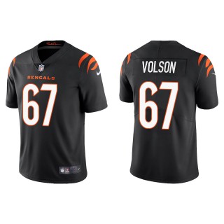 Men's Bengals Cordell Volson Black 2022 NFL Draft Vapor Limited Jersey