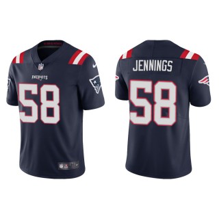 Men's New England Patriots Jennings Navy Vapor Limited Jersey