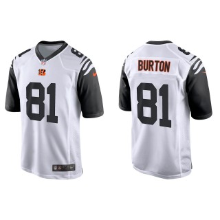 Bengals Jermaine Burton White Alternate Game Jersey