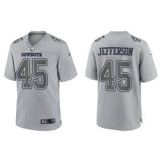 Men's Dallas Cowboys Malik Jefferson Gray Atmosphere Fashion Game Jersey