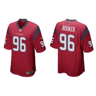 Men's Texans Thomas Booker Red Game Jersey