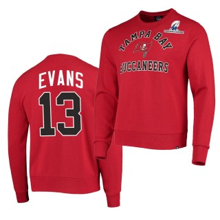 Buccaneers Mike Evans Sweatshirt Fleece Pullover Red 2021 NFC Championship