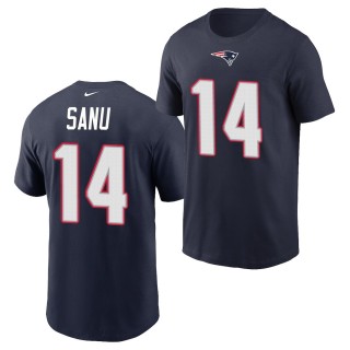 Mohamed Sanu Patriots Name & Number T-Shirt Navy