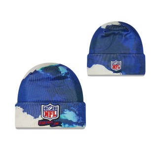 Men's NFL Navy 2022 Sideline Ink Dye Cuffed Knit Hat