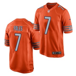 Nick Foles Chicago Bears Jersey Orange Game