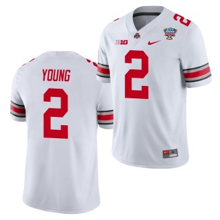 Chase Young 2021 Sugar Bowl Jersey Ohio State Buckeyes White
