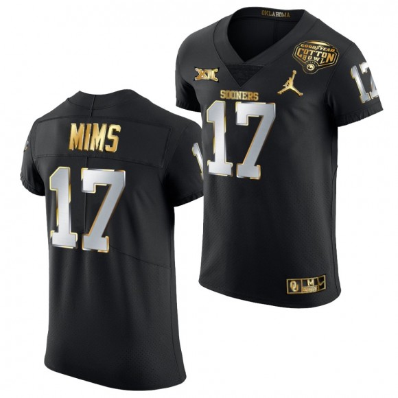 2020 Cotton Bowl Classic Jersey Marvin Mims Oklahoma Sooners Black Golden Edition