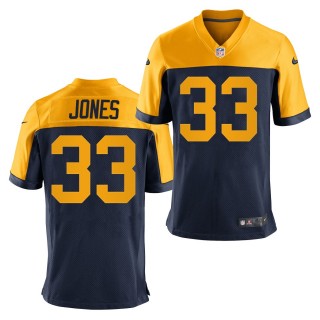 Aaron Jones 2021 New Throwback Jersey Packers - Navy