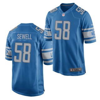 Lions Penei Sewell 2021 NFL Draft Jersey Light Blue Game