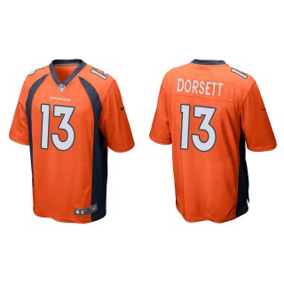 Broncos Phillip Dorsett Orange Game Jersey