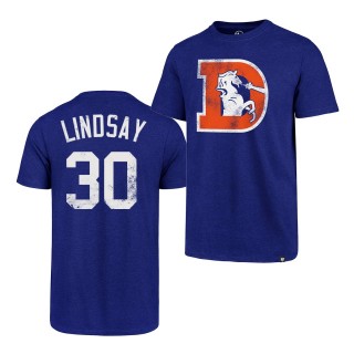 Phillip Lindsay Broncos T-shirt Legacy Grit - Royal