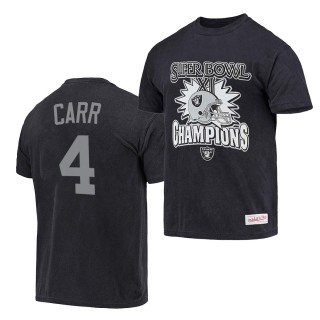 Raiders Derek Carr Super Bowl XI Champions T-Shirt Black Vintage