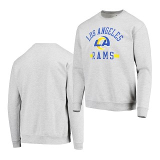 Rams Sweatshirt Throwback Vintage Heathered Gray Historic Logo