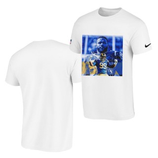 Aaron Donald T-Shirt Rams Player Graphic White