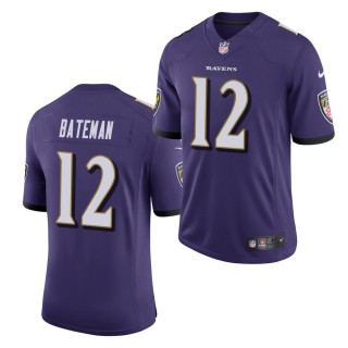 Rashod Bateman 2021 NFL Draft Jersey Ravens Purple Vapor Limited