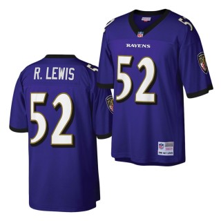 Baltimore Ravens #52 Ray Lewis Purple Legacy Replica Jersey