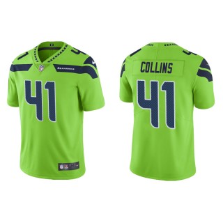 Men's Seattle Seahawks Alex Collins Green Color Rush Limited Jersey