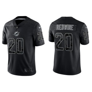 Sheldrick Redwine Miami Dolphins Black Reflective Limited Jersey