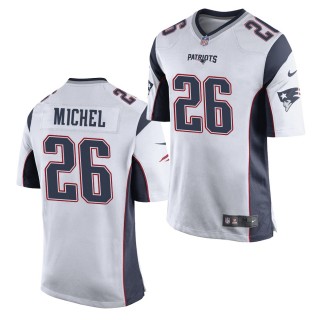 New England Patriots Sony Michel #26 Jersey White Game Jersey