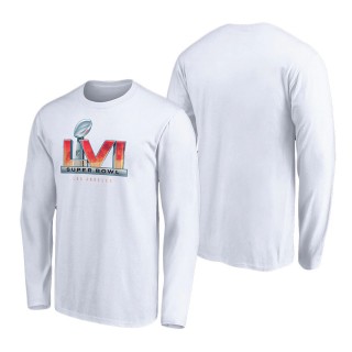 Men's Super Bowl LVI Fanatics Branded White High Logo Long Sleeve T-Shirt