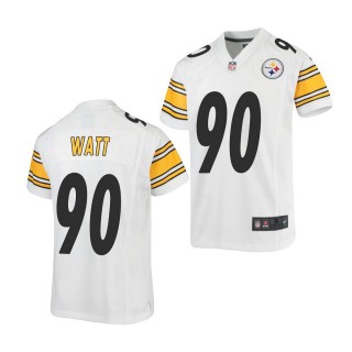 Youth T.J. Watt Game Jersey Steelers White