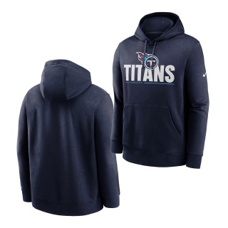 Tennessee Titans Team Logo Hoodie Navy Impact Club