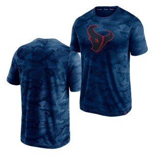 Texans Camo Jacquard T-Shirt Navy