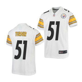 Youth Trai Turner Game Jersey Steelers White