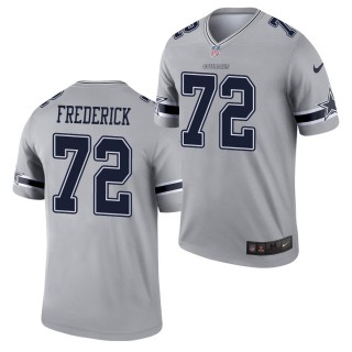 Dallas Cowboys Travis Frederick #72 Gray Inverted Legend Jersey