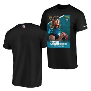 Jaguars Trevor Lawrence 2021 NFL Draft T-Shirt Black Player Graphic