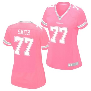 Women's Dallas Cowboys Tyron Smith Pink Game Jersey