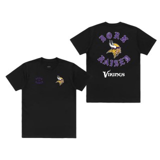 Unisex Minnesota Vikings Born x Raised Black T-Shirt