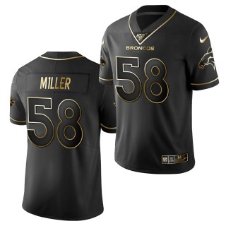 Men's Von Miller Denver Broncos Black 100th Season Jersey
