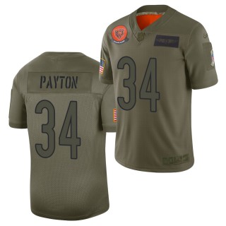 Chicago Bears Walter Payton #34 Camo 2019 Salute to Service Jersey