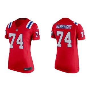 Women's New England Patriots Arlington Hambright Red Game Jersey