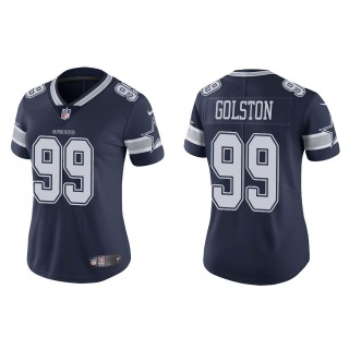 Women's Dallas Cowboys Chauncey Golston Navy Vapor Limited Jersey