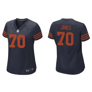 Women's Bears Braxton Jones Navy Throwback Game Jersey