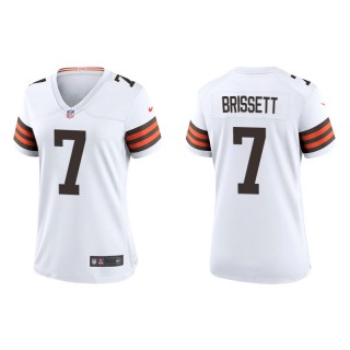 Women's Browns Jacoby Brissett White Game Jersey