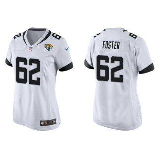 Women's Jaguars Javon Foster White Game Jersey